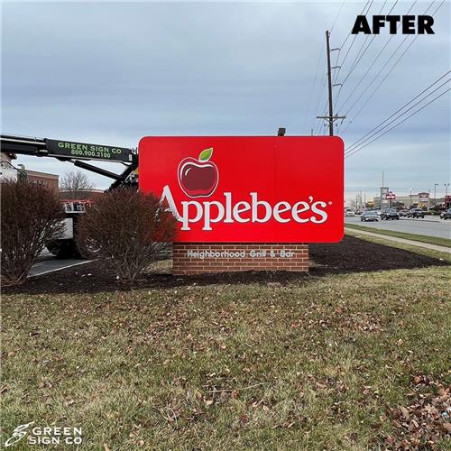 Applebee&#39;s (Center Grove, IN): Custom Restaurant Ground Sign Refurbish