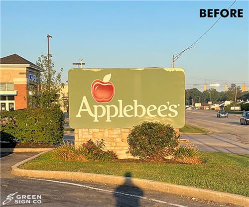 Applebee&#39;s (Muncie, IN): Custom Monument Sign Face Replacement