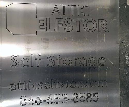 Attic SelfStor - Custom Internally Illuminated Main ID Monument Sign