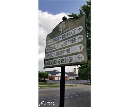 City of Greensburg: Custom City Wayfinding Signs