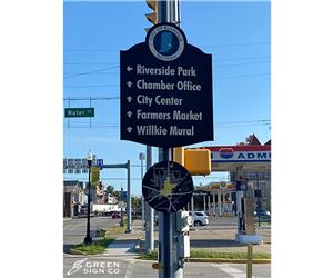 City of Rushville Wayfinding: Custom Map Graphic Overlays