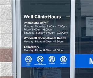 Decatur County Memorial Hospital: Custom Door Hour Graphics