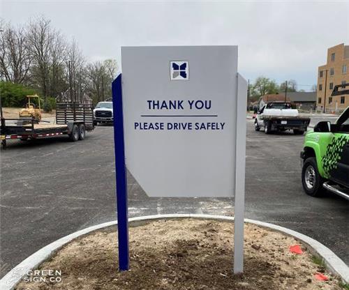 Decatur County Memorial Hospital: Custom Parking Lot Directional Signs