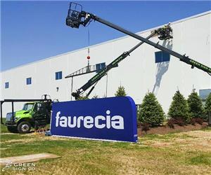 Faurecia: Custom Main ID Ground Sign