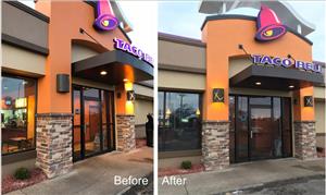 Green Sign Company Exterior lighting repair Taco Bell Greensburg IN