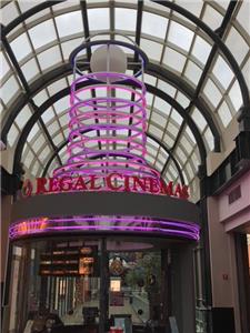 Green Sign Company Neon Lighting Repair Circle Center Mall Regal Cinema Indianapolis IN