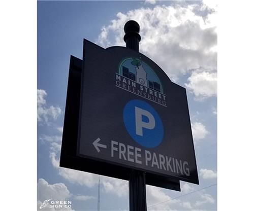 Main Street Greensburg: Custom City Parking Signs