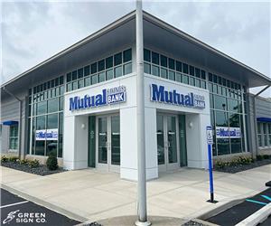 Mutual Savings Bank (Franklin, IN): Custom Dual Lit Channel Letters
