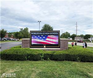 Noblesville High School: Custom Digital Main ID School Sign