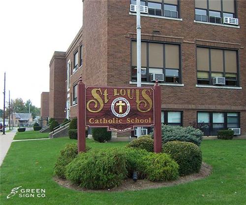 St. Louis Catholic Church Batesville Indiana: Custom Handcrafted Sign
