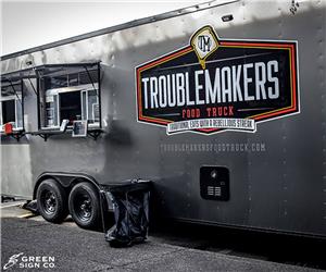 Troublemakers Food Truck: Custom Food Truck Trailer Graphics