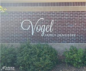 Vogel Family Dentistry: Custom Dimensional Wall Letters - Dentist Office Sign