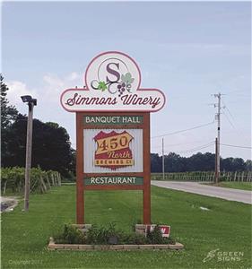 Simmons Winery - Main ID Sign